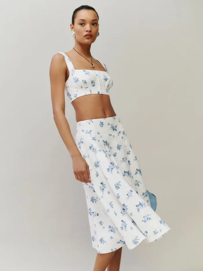 Reformation Dresses Santana Linen Two Piece Delicacy 8211 Women Reformation Dresses Santana Linen Two Piece Delicacy 8211 Women
