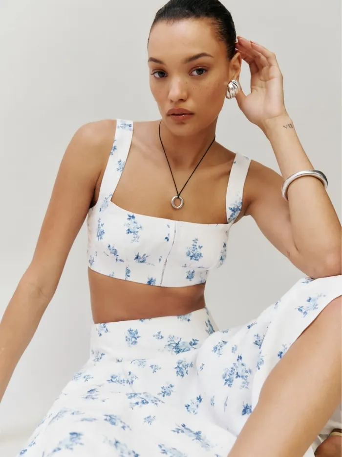 Reformation Dresses Santana Linen Two Piece Delicacy 8211 Women Reformation Dresses Santana Linen Two Piece Delicacy 8211 Women