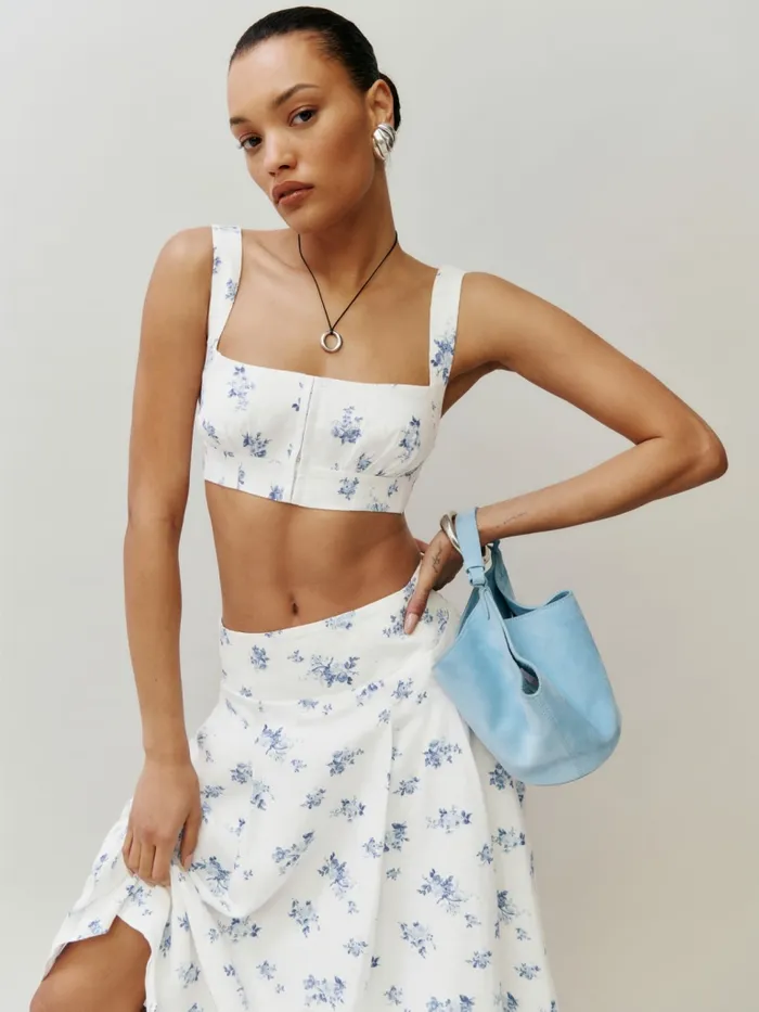 Reformation Dresses Santana Linen Two Piece Delicacy 8211 Women Reformation Dresses Santana Linen Two Piece Delicacy 8211 Women