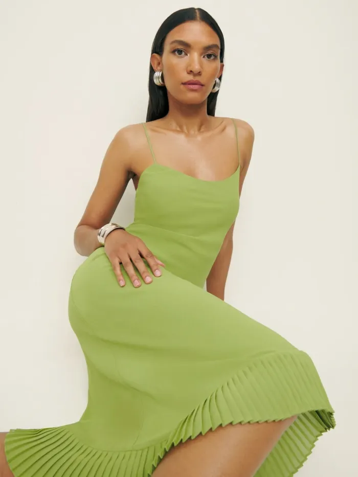 Reformation Dresses Suki Dress Avocado 8211 Women Reformation Dresses Suki Dress Avocado 8211 Women