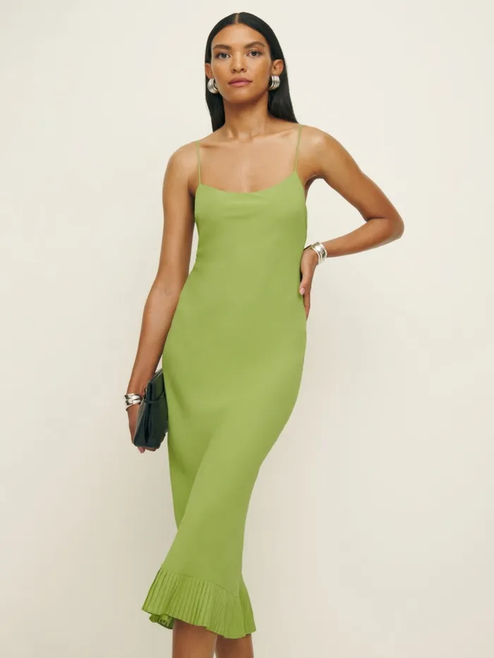 Reformation Dresses Suki Dress Avocado 8211 Women Reformation Dresses Suki Dress Avocado 8211 Women