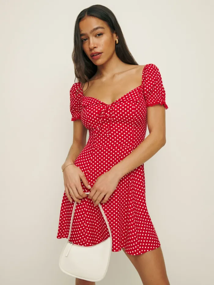 Reformation Dresses Suzette Dress Becky Dot 8211 Women Reformation Dresses Suzette Dress Becky Dot 8211 Women