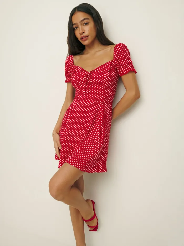 Reformation Dresses Suzette Dress Becky Dot 8211 Women Reformation Dresses Suzette Dress Becky Dot 8211 Women