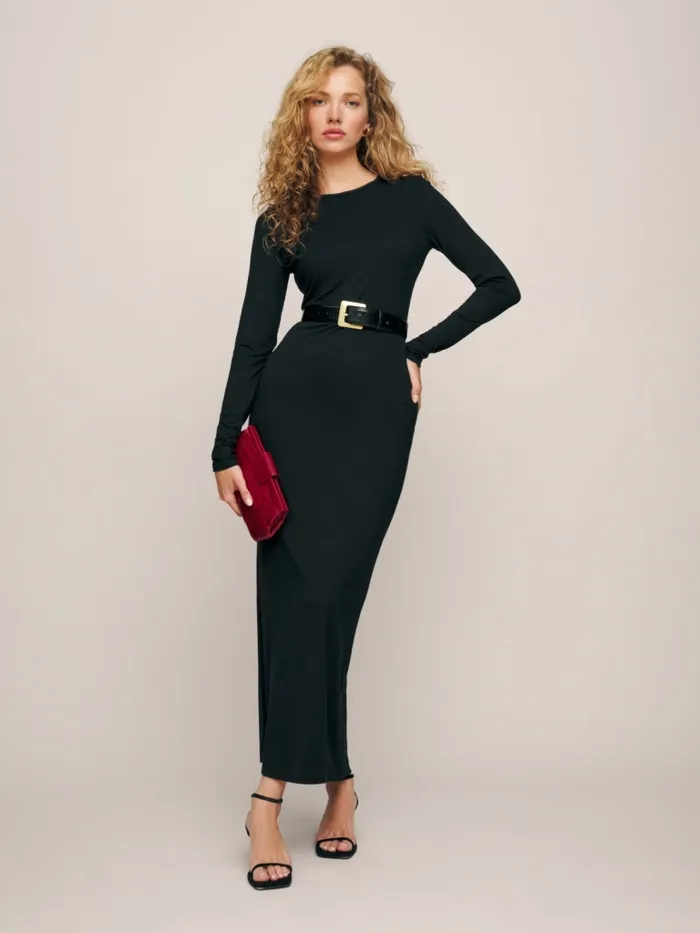 Reformation Dresses Tommie Knit Dress Black 8211 Women