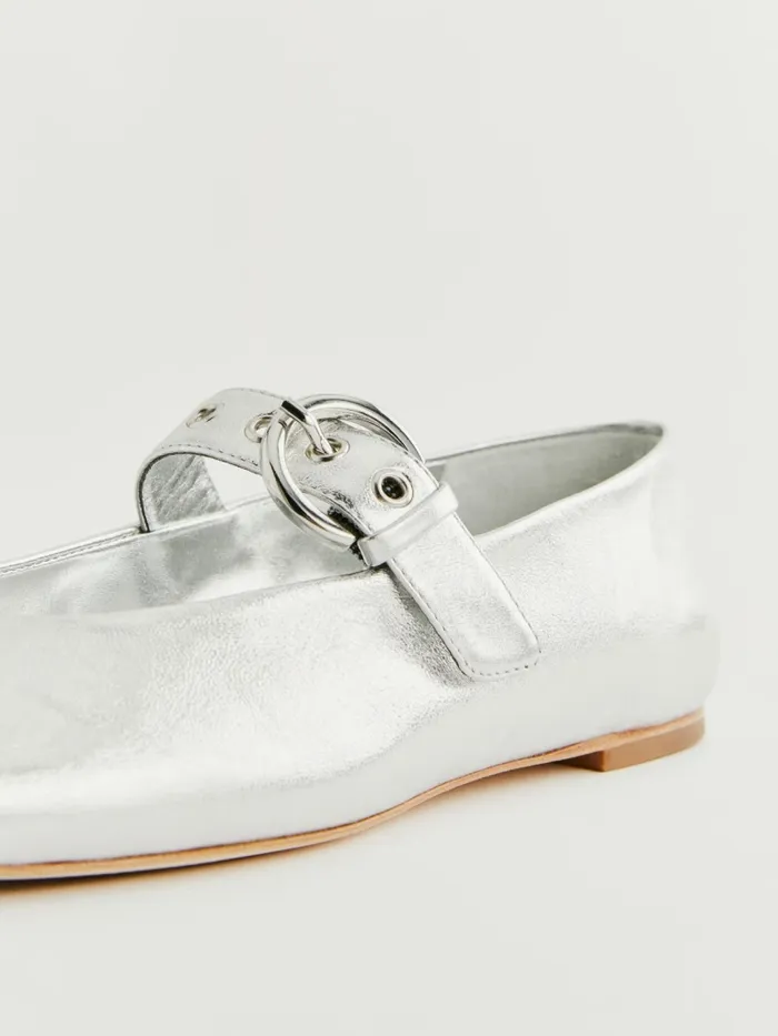 Reformation Flats Bethany Ballet Flat Silver 8211 Women Reformation Flats Bethany Ballet Flat Silver 8211 Women