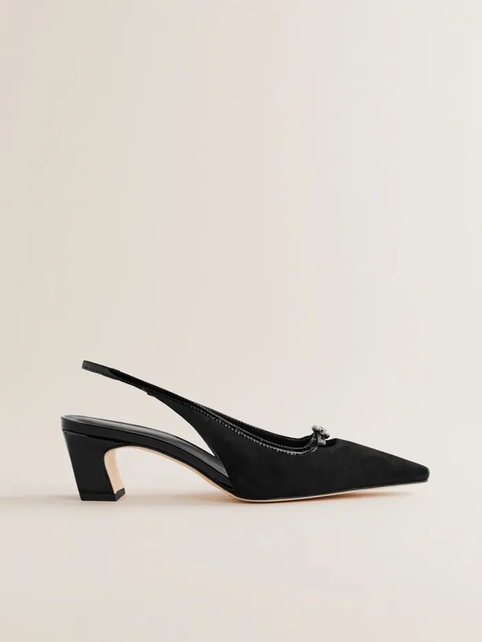 Reformation Heels Nazanin Slingback Heel Black 8211 Women Reformation Heels Nazanin Slingback Heel Black 8211 Women