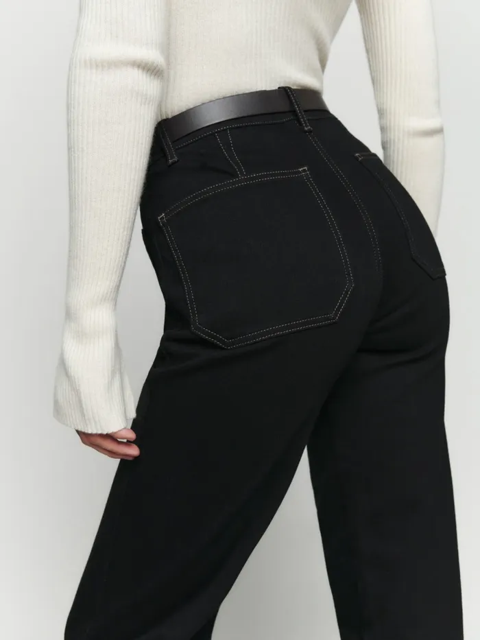 Reformation Jeans Alyssa High Rise Wide Leg Long Jeans Black 8211 Women Reformation Jeans Alyssa High Rise Wide Leg Long Jeans Black 8211 Women