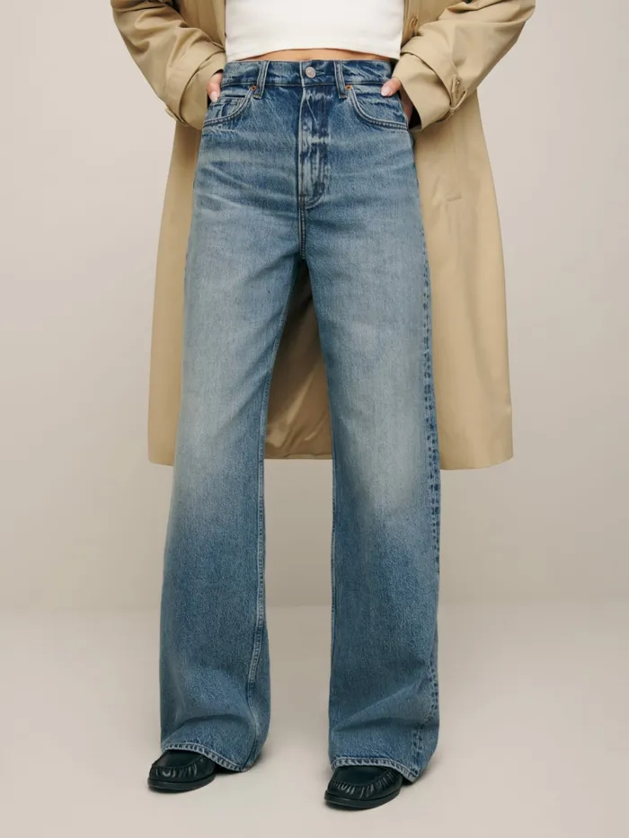 Reformation Jeans Cary High Rise Slouchy Wide Leg Jeans Galway 8211 Women Reformation Jeans Cary High Rise Slouchy Wide Leg Jeans Galway 8211 Women