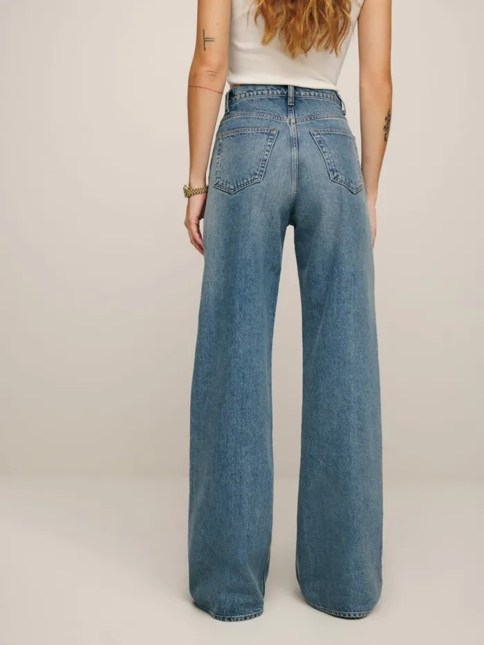 Reformation Jeans Cary High Rise Slouchy Wide Leg Jeans Galway 8211 Women Reformation Jeans Cary High Rise Slouchy Wide Leg Jeans Galway 8211 Women
