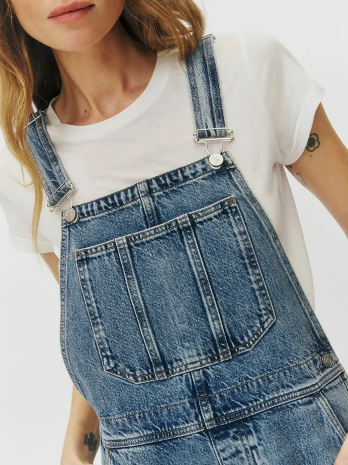 Reformation Jumpsuits River Relaxed Denim Overalls Galway 8211 Women Reformation Jumpsuits River Relaxed Denim Overalls Galway 8211 Women