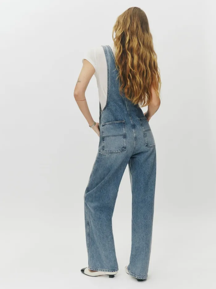 Reformation Jumpsuits River Relaxed Denim Overalls Galway 8211 Women Reformation Jumpsuits River Relaxed Denim Overalls Galway 8211 Women
