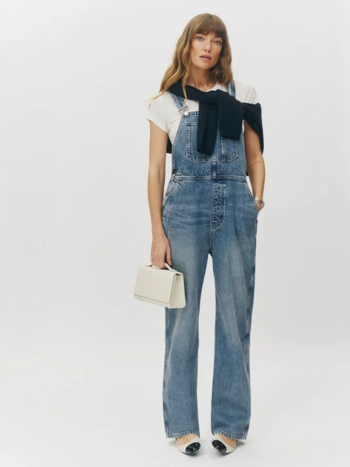 Reformation Jumpsuits River Relaxed Denim Overalls Galway 8211 Women Reformation Jumpsuits River Relaxed Denim Overalls Galway 8211 Women