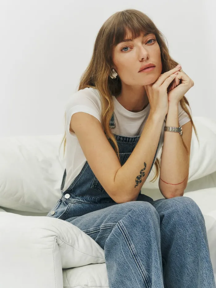 Reformation Jumpsuits River Relaxed Denim Overalls Galway 8211 Women Reformation Jumpsuits River Relaxed Denim Overalls Galway 8211 Women