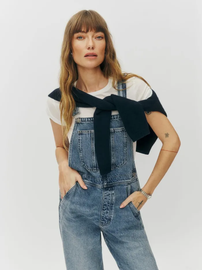 Reformation Jumpsuits River Relaxed Denim Overalls Galway 8211 Women Reformation Jumpsuits River Relaxed Denim Overalls Galway 8211 Women