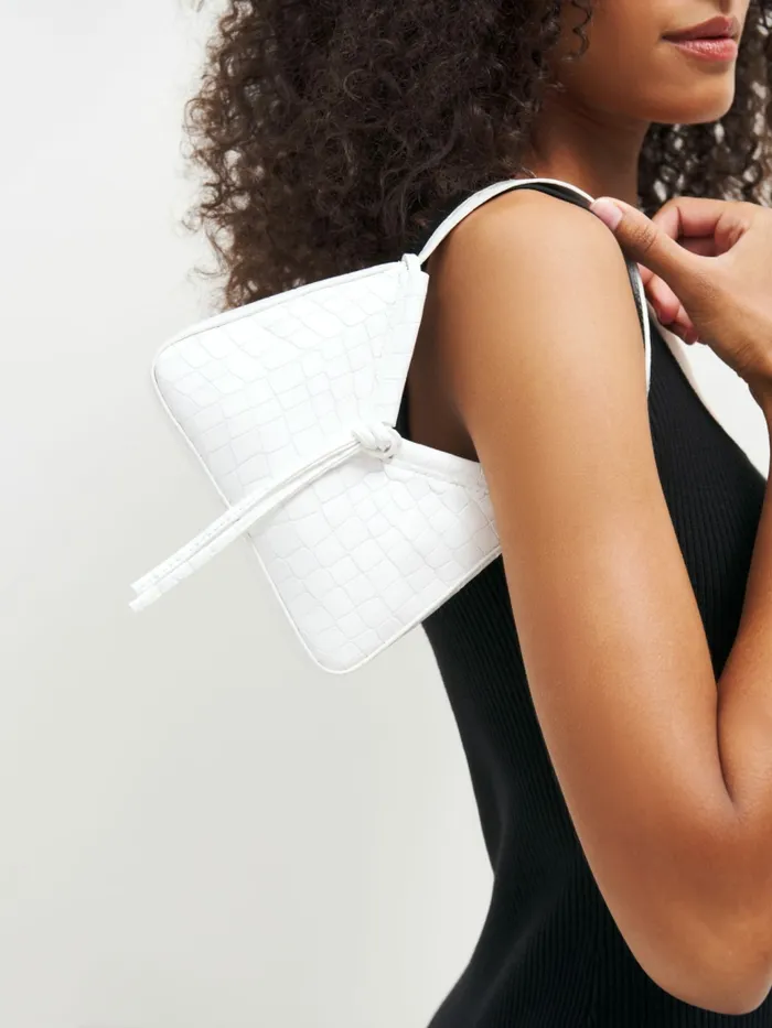 Reformation Mini Bags Mini Chiara Convertible Bag White Croceffect 8211 Women Reformation Mini Bags Mini Chiara Convertible Bag White Croceffect 8211 Women