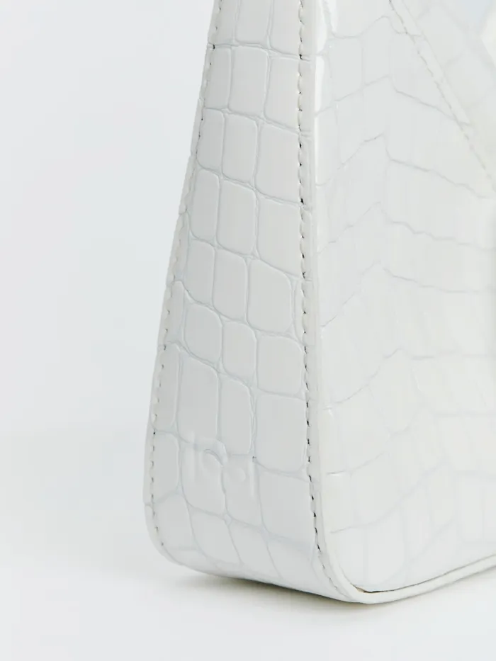 Reformation Mini Bags Mini Chiara Convertible Bag White Croceffect 8211 Women Reformation Mini Bags Mini Chiara Convertible Bag White Croceffect 8211 Women