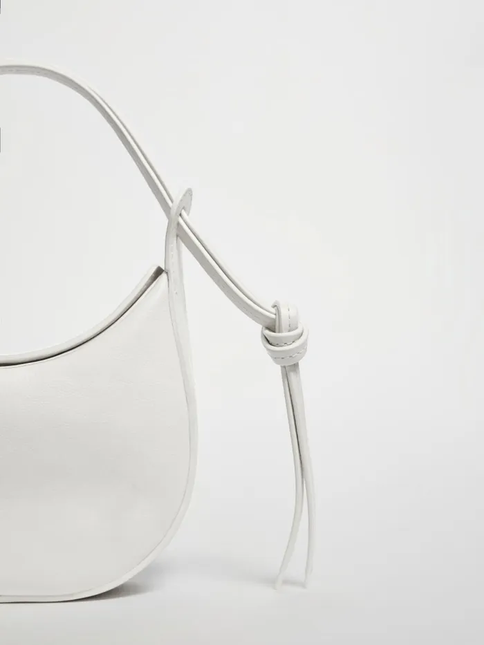 Reformation Mini Bags Mini Rosetta Shoulder Bag White Leather 8211 Women
