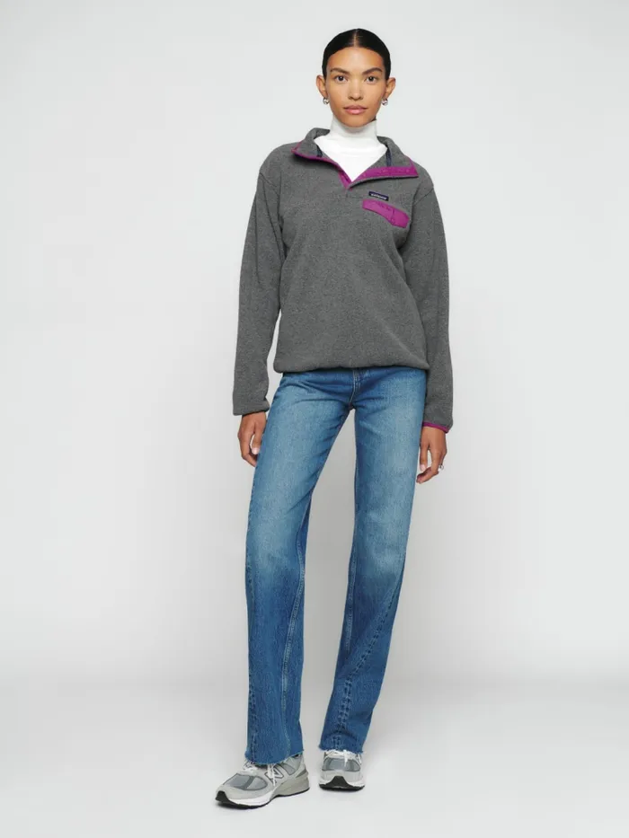 Reformation Outerwear Patagonia W039s Synchilla Snapt Pullover Nickel W Amaranth Pink 8211 Women Reformation Outerwear Patagonia W039s Synchilla Snapt Pullover Nickel W Amaranth Pink 8211 Women