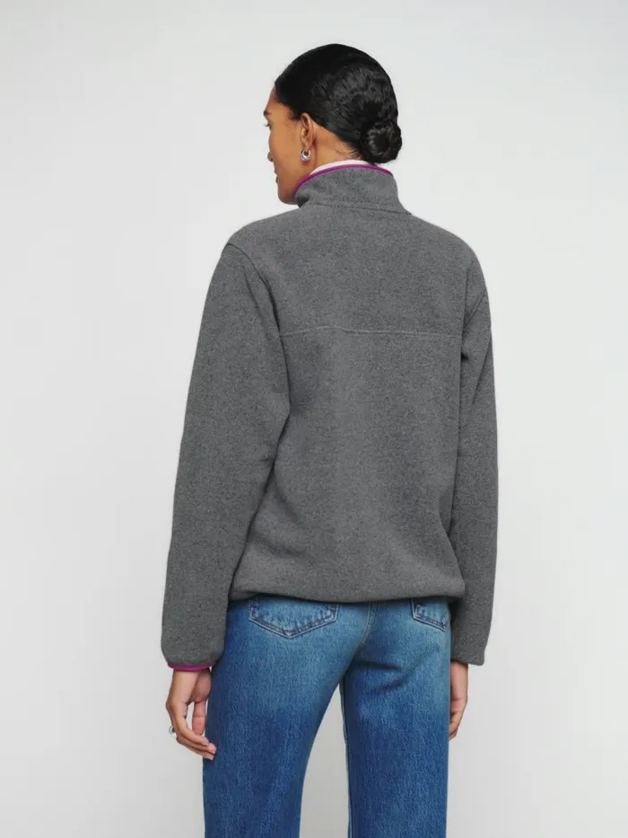 Reformation Outerwear Patagonia W039s Synchilla Snapt Pullover Nickel W Amaranth Pink 8211 Women Reformation Outerwear Patagonia W039s Synchilla Snapt Pullover Nickel W Amaranth Pink 8211 Women