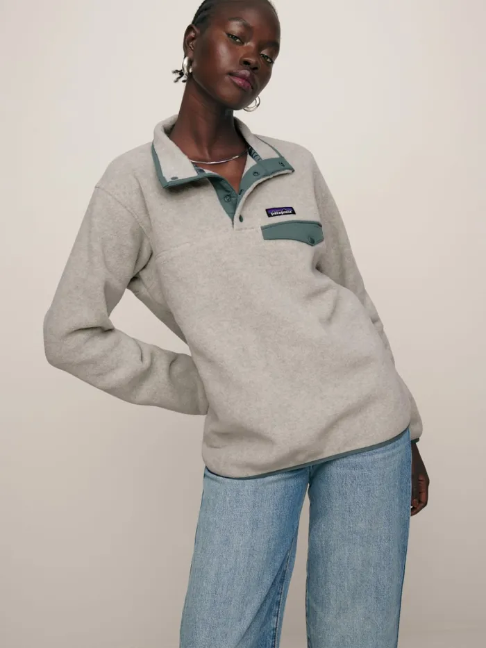 Reformation Outerwear Patagonia W039s Synchilla Snapt Pullover Oatmeal Heathernouveau Green 8211 Women Reformation Outerwear Patagonia W039s Synchilla Snapt Pullover Oatmeal Heathernouveau Green 8211 Women