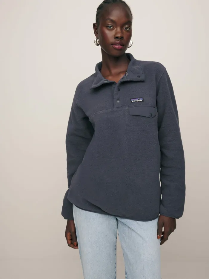 Reformation Outerwear Patagonia W039s Synchilla Snapt Pullover Smolder Blue 8211 Women Reformation Outerwear Patagonia W039s Synchilla Snapt Pullover Smolder Blue 8211 Women