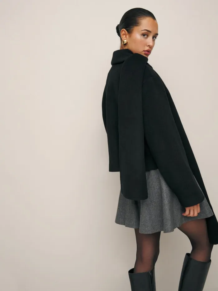 Reformation Outerwear Porter Cropped Jacket Black 8211 Women Reformation Outerwear Porter Cropped Jacket Black 8211 Women