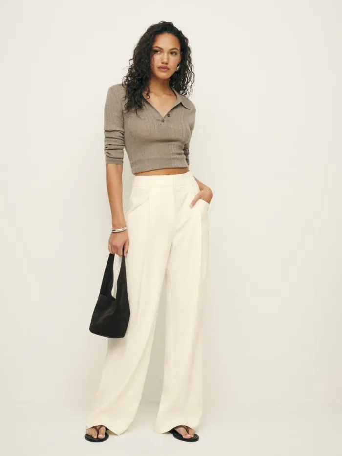 Reformation Pants Alfred Pant White 8211 Women