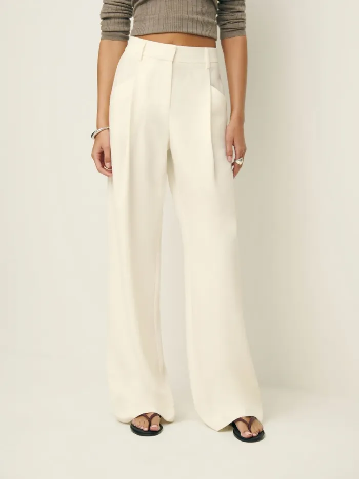 Reformation Pants Alfred Pant White 8211 Women