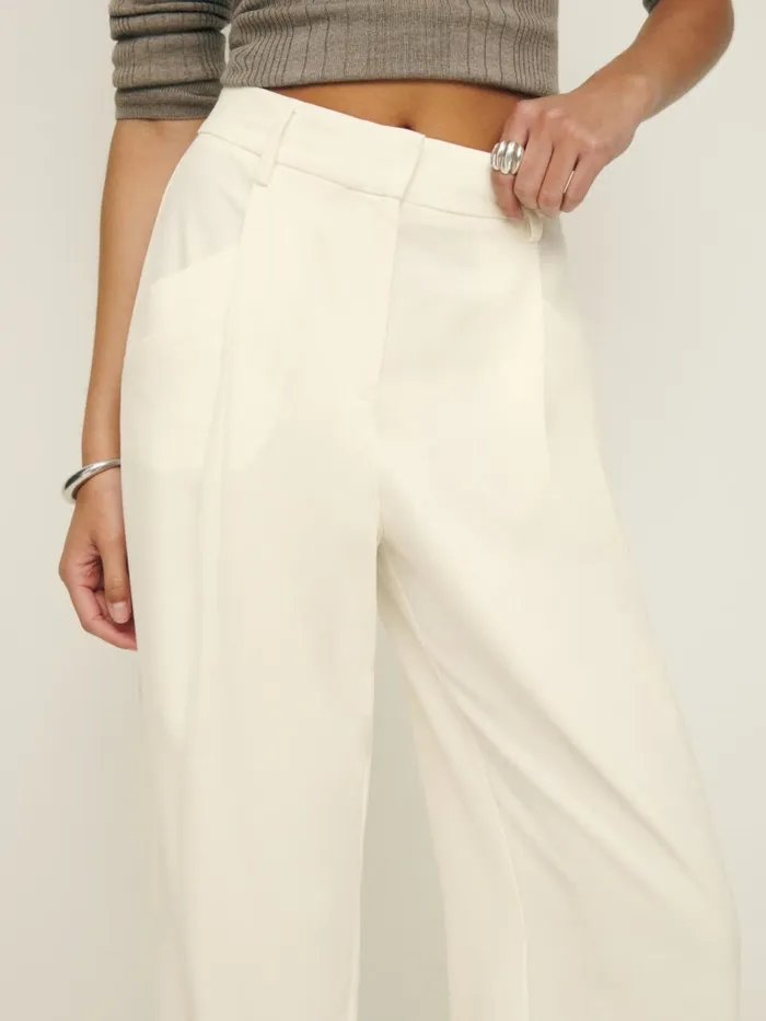 Reformation Pants Alfred Pant White 8211 Women