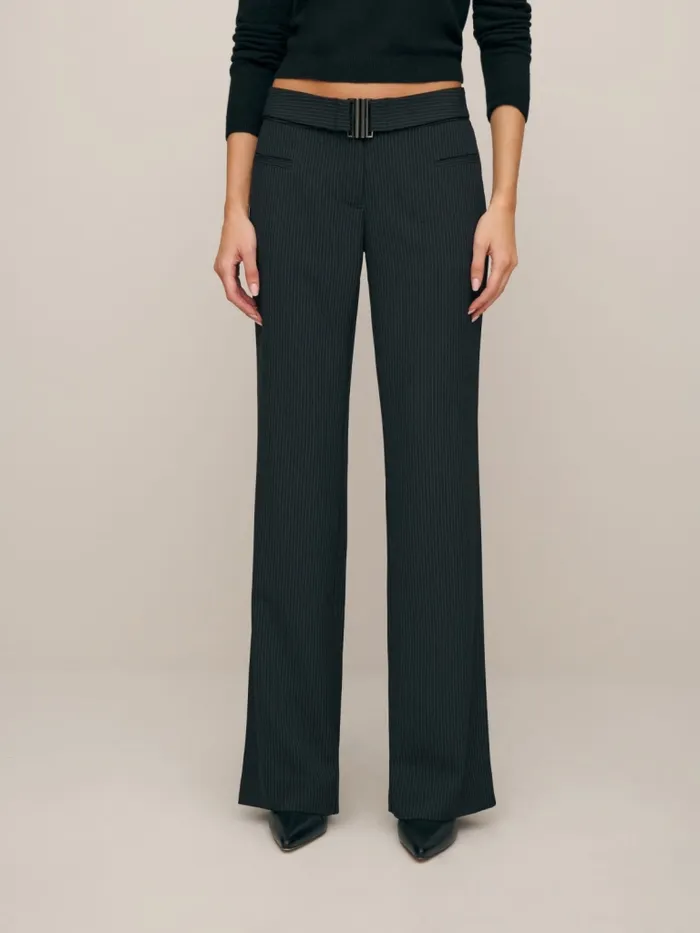 Reformation Pants Cherie Pant Black Stripe 8211 Women