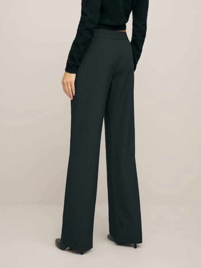 Reformation Pants Cherie Pant Black Stripe 8211 Women