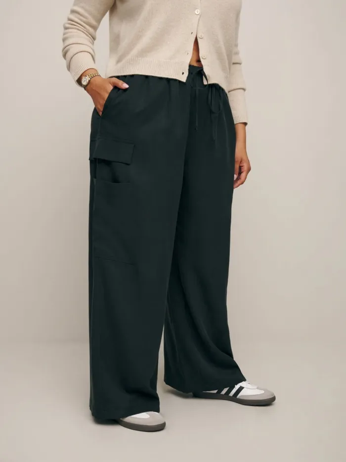 Reformation Pants Ethan Twill Pant Es Black 8211 Women