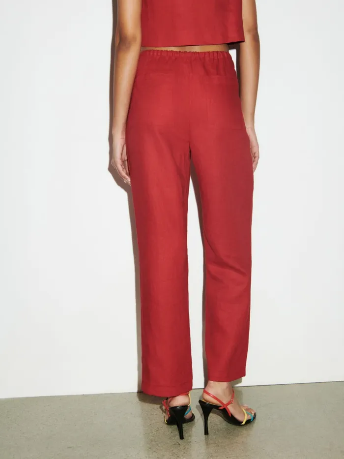 Reformation Pants Petites Remi Cropped Linen Pant Sundried Tomato 8211 Women Reformation Pants Petites Remi Cropped Linen Pant Sundried Tomato 8211 Women