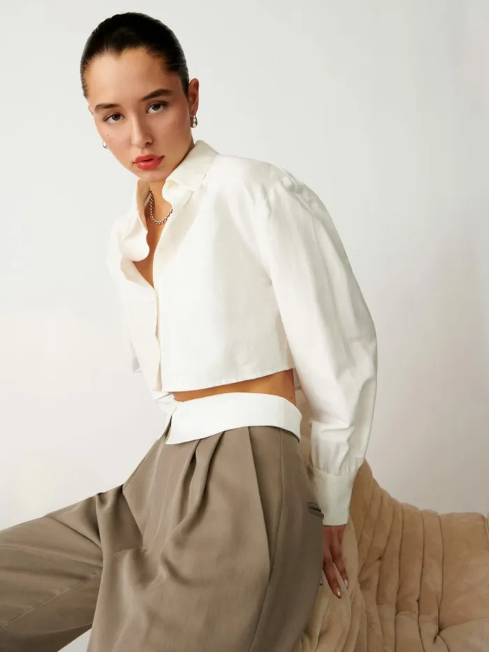 Reformation Pants Petites Stevie Pant Mushroom 8211 Women