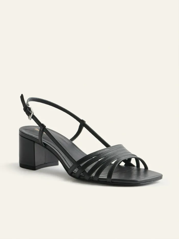 Reformation Sandals Eleonora Sling Back Block Heel Sandal Black 8211 Women Reformation Sandals Eleonora Sling Back Block Heel Sandal Black 8211 Women
