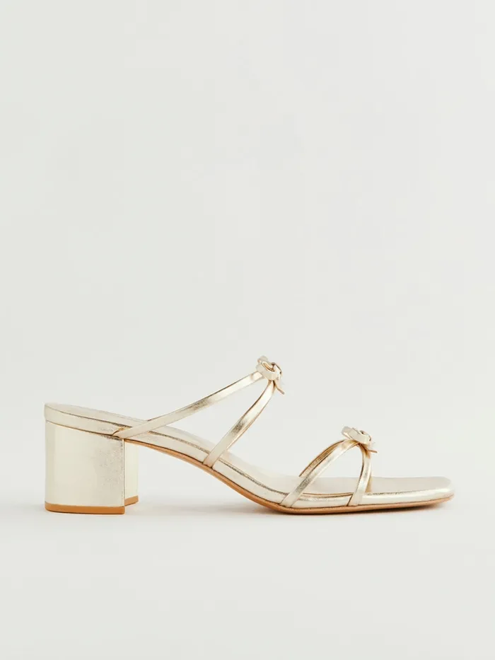 Reformation Sandals Elodie Block Heeled Sandal Gold 8211 Women Reformation Sandals Elodie Block Heeled Sandal Gold 8211 Women