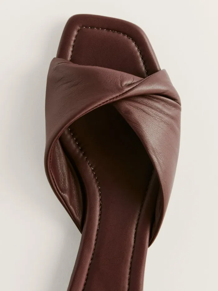 Reformation Sandals Mikki Twist Flat Sandal Chestnut 8211 Women Reformation Sandals Mikki Twist Flat Sandal Chestnut 8211 Women