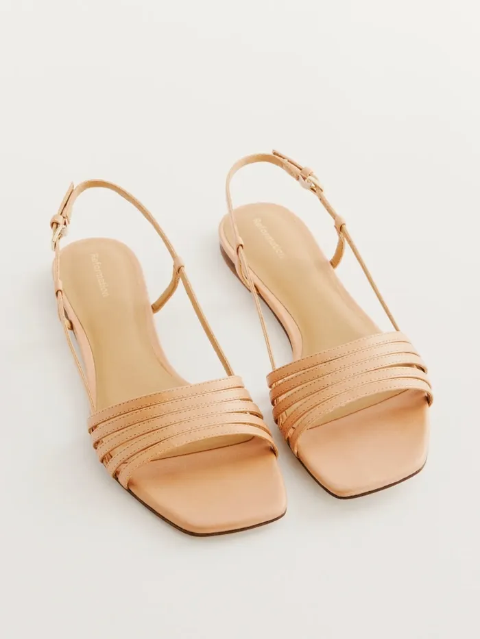 Reformation Sandals Millie Lattice Flat Sandal Natural 8211 Women Reformation Sandals Millie Lattice Flat Sandal Natural 8211 Women