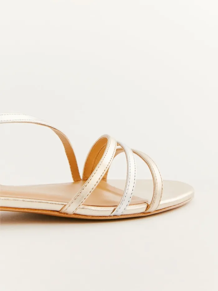 Reformation Sandals Phoenecia Lattice Flat Sandal Gold Silver 8211 Women Reformation Sandals Phoenecia Lattice Flat Sandal Gold Silver 8211 Women