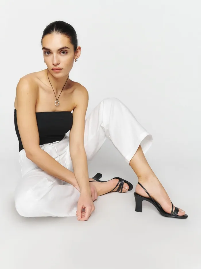 Reformation Sandals Pixie High Heel Sandal Black Leather 8211 Women Reformation Sandals Pixie High Heel Sandal Black Leather 8211 Women