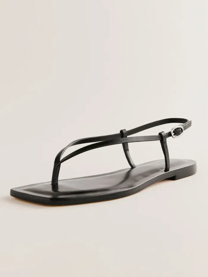 Reformation Sandals Vincenza Thong Sandal Black Leather 8211 Women Reformation Sandals Vincenza Thong Sandal Black Leather 8211 Women