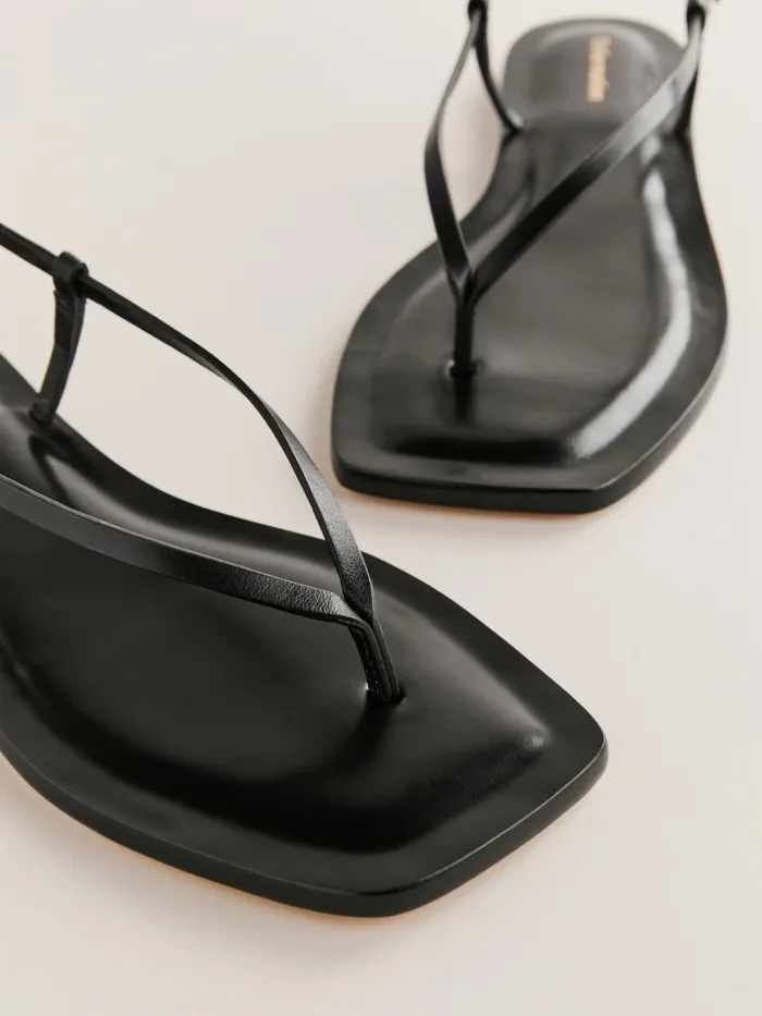Reformation Sandals Vincenza Thong Sandal Black Leather 8211 Women Reformation Sandals Vincenza Thong Sandal Black Leather 8211 Women