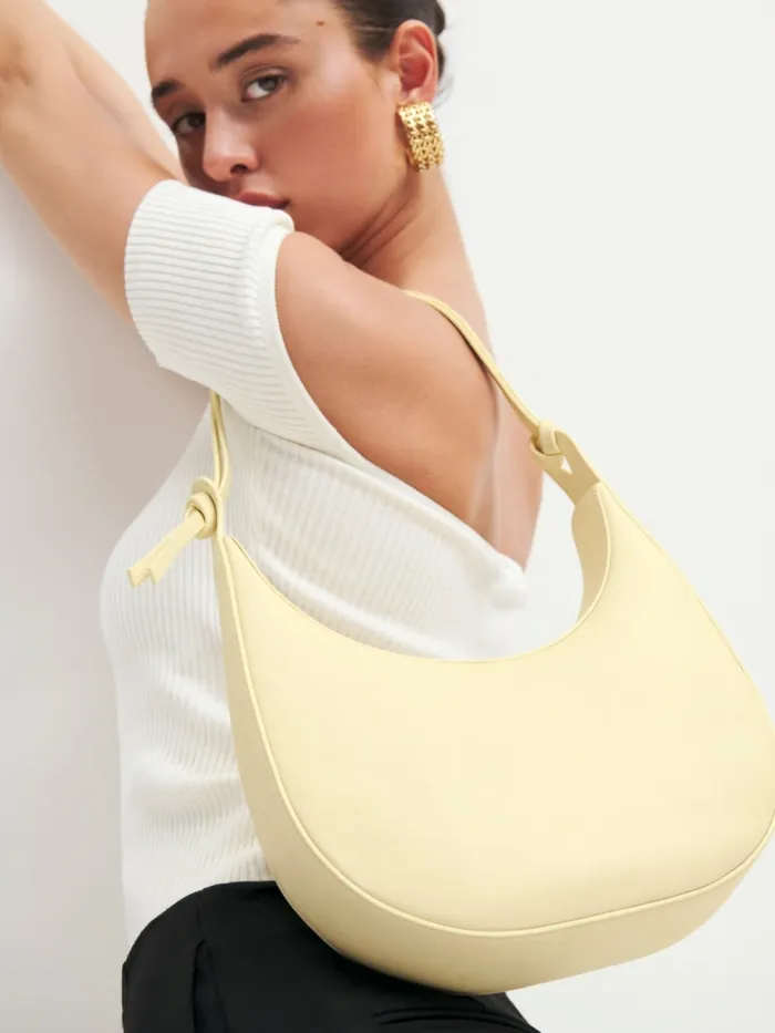Reformation Shoulder Bags Medium Rosetta Shoulder Bag Parmesan 8211 Women Reformation Shoulder Bags Medium Rosetta Shoulder Bag Parmesan 8211 Women