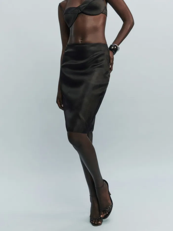 Reformation Skirts Clara Skirt Black 8211 Women