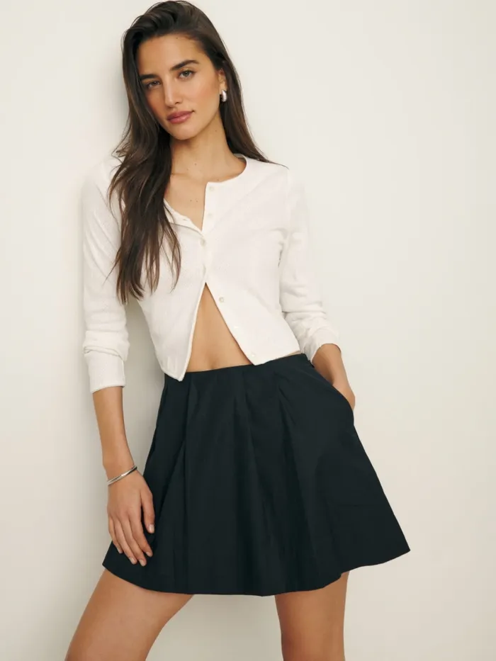 Reformation Skirts Leni Skirt Black 8211 Women
