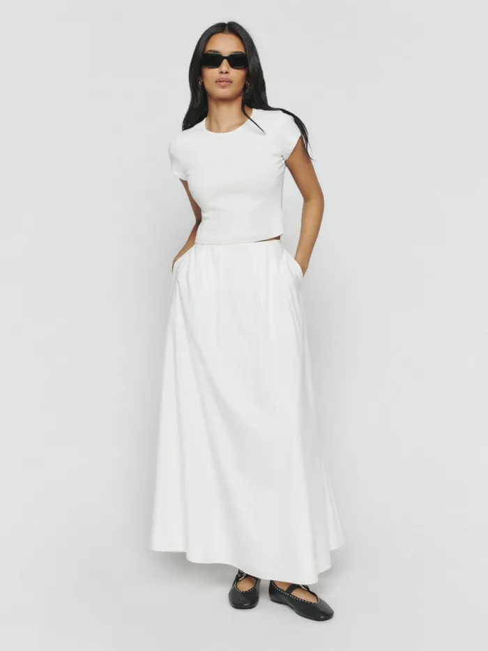 Reformation Skirts Lucy Skirt White 8211 Women