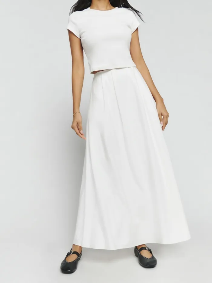 Reformation Skirts Lucy Skirt White 8211 Women Reformation Skirts Lucy Skirt White 8211 Women