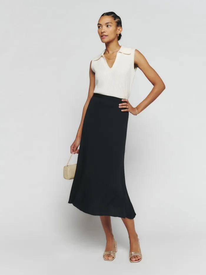 Reformation Skirts Petites Bea Skirt Black 8211 Women