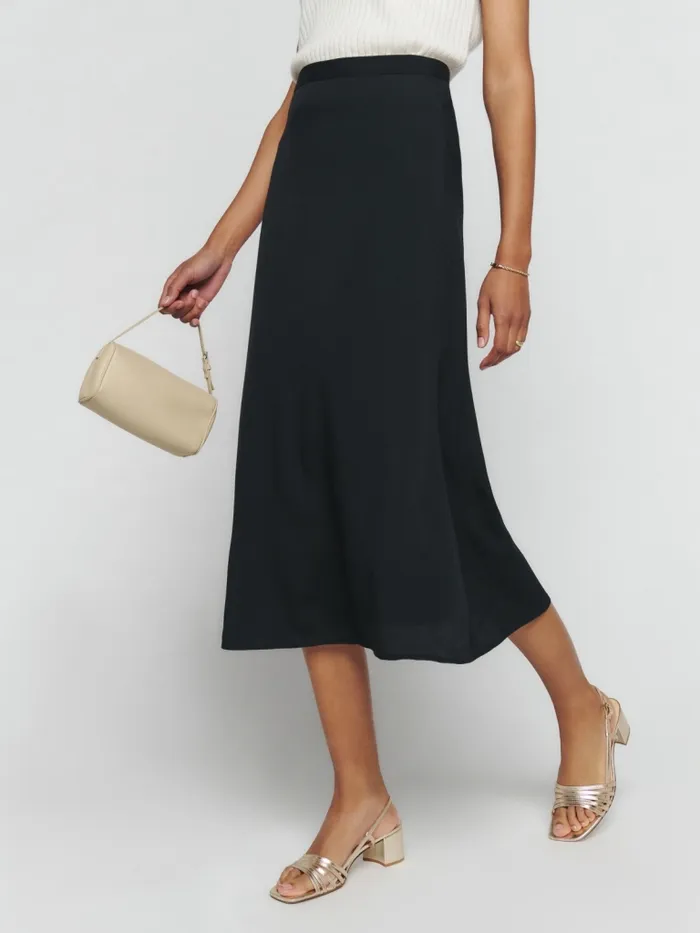 Reformation Skirts Petites Bea Skirt Black 8211 Women Reformation Skirts Petites Bea Skirt Black 8211 Women