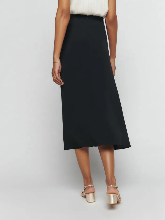 Reformation Skirts Petites Bea Skirt Black 8211 Women Reformation Skirts Petites Bea Skirt Black 8211 Women